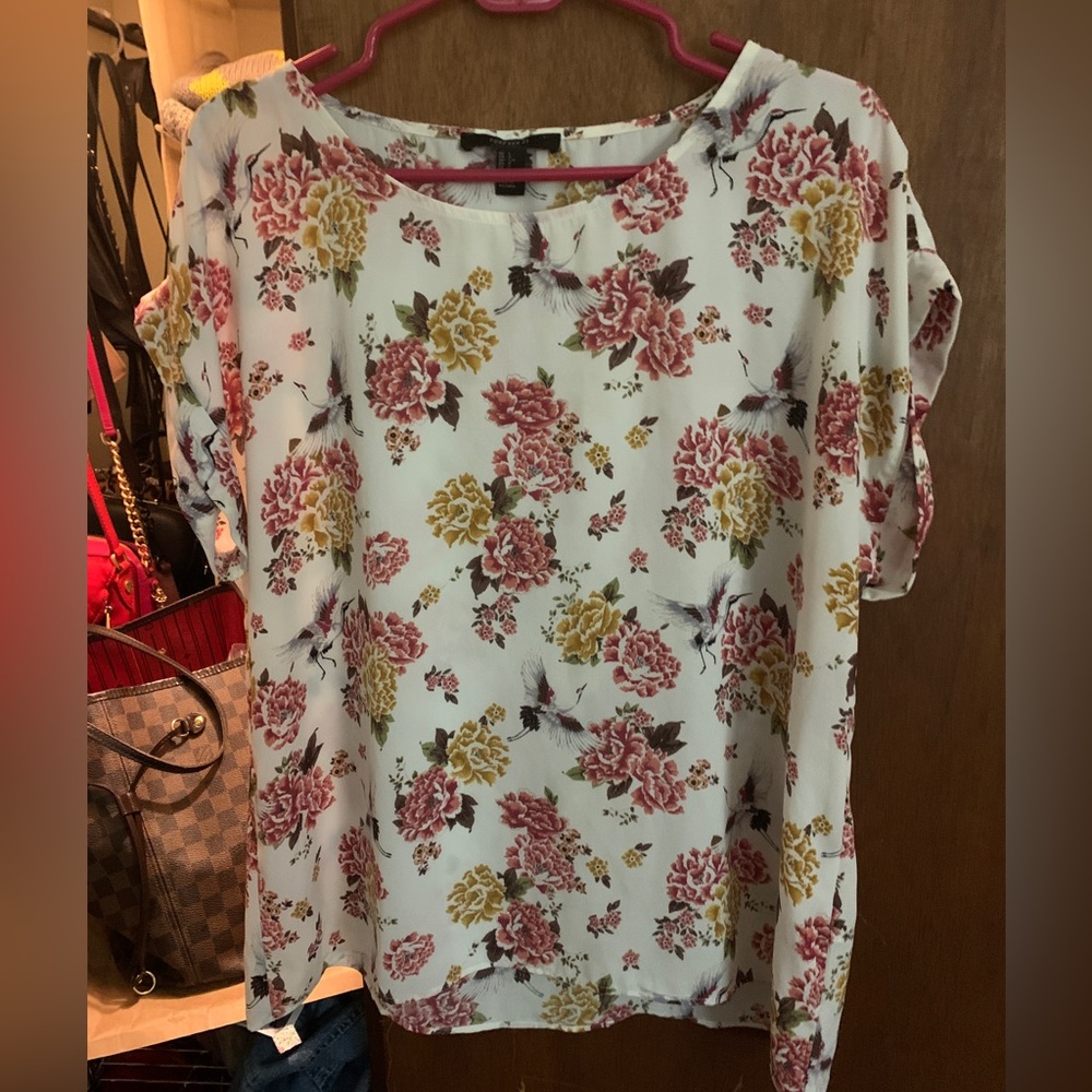 floral pattern blouse